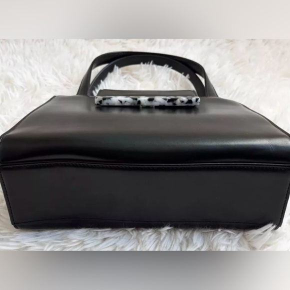 Valentino Garavani Vintage Black Leather Handbag RARE- ONLY ONE ON POSH! - Picture 9 of 15